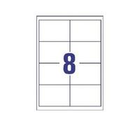 Avery Zweckform Universal - Papier - adhésif permanent - blanc - 97 x 67.7 mm 1600 étiquette(s) (200 feuille(s) x 8 étiquettes