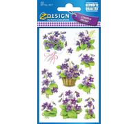AVERY Zweckform Z Design autocollant "Violette" 3 feuilles à 9 autocollants