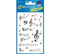 Avery Zweckform -54103 - Autocollants décoratifs Notes de musique 75 Aufkleber coloré