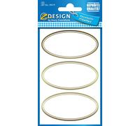 AVERY Zweckform Z Design Étiquettes de ménage "ovales" 2 feuilles à 3 étiquettes