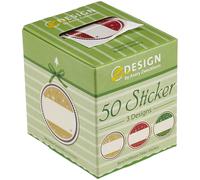 Avery Zweckform Zdesign 50 Autocollant De Noel Sur Rouleau 3 Designs