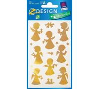 AVERY Zweckform ZDesign autocollant de Noël "Goldengel" 2 feuilles de 16 autocollants