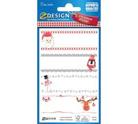 AVERY Zweckform ZDesign Autocollants cadeaux de Noël "Noms" 1 feuille à 4 autocollants