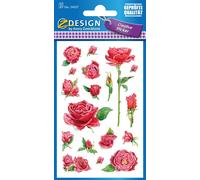 AVERY Zweckform ZDesign autocollants CREATIVE "Roses" 3 feuilles à 18 autocollants