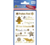 AVERY Zweckform ZDesign autocollants de Noël Ecriture+Symbole 2 feuilles de 20 autocollants