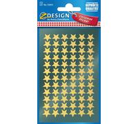 AVERY Zweckform ZDesign autocollants de Noël "étoiles" or 2 feuilles à 72 autocollants