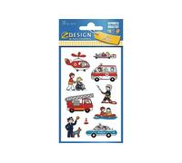 AVERY Zweckform ZDesign Autocollants pompiers police secouristes 3 feuilles de 10 autocollants