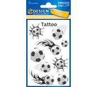 AVERY Zweckform ZDesign KIDS tatouages "Football" 1 feuille à 9 tatouages