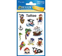 AVERY Zweckform ZDesign Kids Tattoos "Pirates" 1 feuille à 12 tatouages