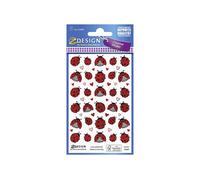 AVERY Zweckform ZDesign Sticker CREATIVE "Coccinelle" 1 feuille à 52 étiquettes