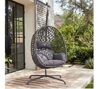 Avestar Balancelle suspendue en forme d’œuf pour extérieur avec coussin moelleux