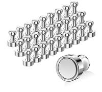 Avesteir 28Pcs Aimant Neodyme 12 X 16mm, Super Puissant Aimant, Aimants pour Frigo avec Boîte De Rangement, Petits Aimants pour Réfrigérateur, Plaque Magnétique, Porte, Carte, Tableau Noir