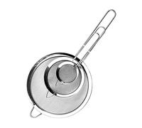 Avesteir 3 Pièces Passoire Inox 19/25/37 cm, Métal Tamis Cuisine, Tamis Maille Fine avec Poignée, Filtre pour Pâtisserie, Égoutter Poudre, Pates, Légumes, Quinoa, Nouille, Riz, Blanc d'Oeuf (Argent)