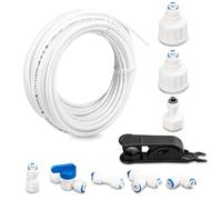 Avesteir Matériau POM Tuyau Frigo Alimentation en eau, Kit de Universel Raccord pour Purificateur d'eau, Set de Raccordement pour Réfrigérateur Conduite Arrivée Connecteurs pour Osmose Inverse