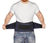 AVESTON Soutien du Dos Bas du Dos Brace pour soulager les maux de Dos - Mince Respirant Rigide 6 côtes de Support Lombaire Réglable Ceinture pour les Hommes/Femmes (XL)
