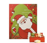 Avèvre Du Calendrier Vide - 35x28x9cm Boîte De Calendrier De Noël Pliant, Boîtes À Avènement De Noël À 24 Grille 2025 | Fête Des Fêtes Favorise Le Cas Pour Les Adultes Traiter Les Bijoux En Ba