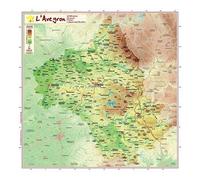 Aveyron 31,9 x 31,9 cm - 31 x 31 cm - Collectif - Georelief - Atlas / carte