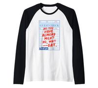 Avez-vous du lait d'amande? Non, attendez -- Avoine. Manche Raglan