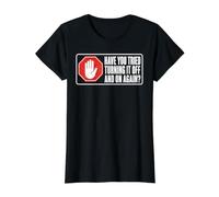 Avez-Vous essayé de l'éteindre et de l'allumer à Nouveau Funny IT Tech T-Shirt Graphique avec Valeur, Femme, Noir, M