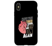 Avez-Vous essayé de l'éteindre et de Le rallumer pour Une Crise Cardiaque Coque pour iPhone X/XS