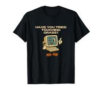 Avez-Vous essayé Touching Grass Computer Retro ? T-Shirt