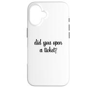 Avez-Vous Ouvert Un Ticket Funny System Admin Network Support Informatique Coque pour iPhone 16