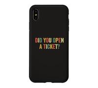 Avez-Vous Ouvert Un Ticket ? Funny System Administrator Help Desk Coque pour iPhone XS Max