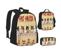 Avez-vous vu cet homme Jason Voorhees Film d'horreur Journal Dessin animé 3 pièces Sac à dos d'école