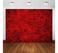 Avezano 2.2x1.5m Rose Rouge Fleur Florale Mariage Photographie Toile de Fond décoration Saint Valentin fête Nuptiale Douche fête Photographie Fond bannière Photo Studio Accessoires