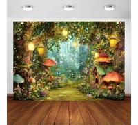 Avezano Toile de fond de forêt enchantée - Conte de fées - Au pays des merveilles - Pour photographie de portrait - 1,8 x 1,2 m