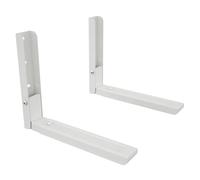 AVF Lot de 2 Supports muraux universels en Acier pour Micro-Ondes Blanc
