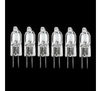 Avfora Ampoule halogène G4 pour microscope, ampoule pour instrument de travail 6 V 20 W 25 W 30 W, 6 pièces 30 W 6 V-6 pièces