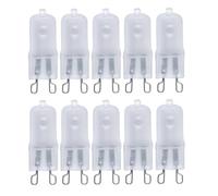 AVFORA Ampoule halogène G9 220 V 360 ° Angle de faisceau large Blanc chaud 2800 K Ampoule à capsule transparente givrée à intensité variable 10 pièces 40 W givrée