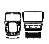 AVFORA Autoradio Cadre Radio Façade Cadre Panneau Lecteur CD Radio Stéréo Couvercle Cendrier Climatisation Bouton Changement Vitesse Noir Piano Base pour VW pour Passat B8