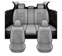 AVFORA Couvre Sieges Avant Arrière Housses Siège Voiture Universelles pour Focus 2 Mk1 pour Ranger pour Kuga pour Fusion Ka pour Mondeo MK4 pour Fiesta Lin(Full Set-Grey)