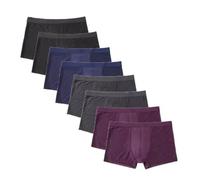 Avfora Hommes Trunk 8 Pièces/Lot de Shorts en Fibre De Bambou Bas Grande Taille Caleçon Homme Cool, Confortable Et Respirant Caleçon,02,8XL