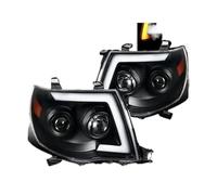 AVFORA Phares De Projecteur Noirs À Signal Commutation Séquentiel LED, 2 Pièces, Pour Tacoma 2005 2006 2007 2008 2009 2010 2011 Light Assembly Phare