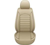Avfpra Housses Sieges Universelles Housse Siège Avant Imperméable Résistante Usure Cuir Protection Intégrale Compatible avec Plupart Voitures Fourgonnettes SUV(Beige-1pc)