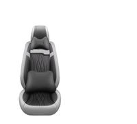 Avfpra Housses Sieges Universelles pour Chevrolet pour Cruze pour Blazer pour Captiva pour Camaro pour Aveo pour Malibu pour Equinox Siège Cuir PU avec Soutien Lombaire 3D(G Gray 5 Seat)