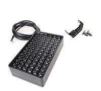 Avfpra Pare-chocs Arrière Feu Arrière 72 LED Feu Stop Universel Pour Voiture 12 V Style F1 Feux De Signalisation À LED Diffuseur Arrière Spoiler Feu Arrière(A-White LEDs)