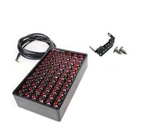 Avfpra Pare-chocs Arrière Feu Arrière 72 LED Feu Stop Universel Pour Voiture 12 V Style F1 Feux De Signalisation À LED Diffuseur Arrière Spoiler Feu Arrière(A-Red LEDs)