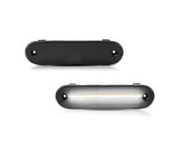 Avfpra Pare-chocs Arrière Feu Arrière Pour Mazda MX-5 MX5 1990-2005 Feu De Gabarit Latéral À LED Feux Garde-boue Latéraux Avant Rouges Arrière(Dark gray Lens White)