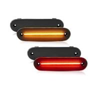 Avfpra Pare-chocs Arrière Feu Arrière Pour Mazda MX-5 MX5 1990-2005 Feu De Gabarit Latéral À LED Feux Garde-boue Latéraux Avant Rouges Arrière(4 X Amber Red)