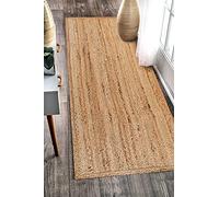 Avgari Creation Tapis rectangulaire 100 % jute naturelle fait à la main - Tapis moderne pour décoration d'intérieur et d'extérieur (60 x 300 cm)