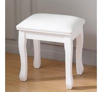 AVGVLIJ Tabouret de coiffeuse, banc de maquillage rembourré avec pieds en bois massif, tabouret de coiffeuse, jolis tabourets de coiffeuse avec coussin, repose-pieds moderne ottoman pour petits