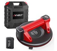 Avhrit Cric ventouse sans fil avec manomètre, 2 batteries de 2000 mAh, capacité de charge maximale 200 kg, compteur automatique, LCD, ventouse électrique pour carrelage, marbre, verre