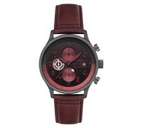 AVI-8 AV-4011-01 Montre analogique à quartz japonais pour homme avec bracelet en cuir, bracelet