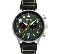 AVI-8 AV-4088-02 Carey Dual Time Montre Homme 44mm 5ATM