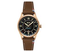 AVI-8 Flyboy Lafayette Montre automatique pour homme 42 mm édition limitée 110e anniversaire avec bracelet en cuir AV-4153