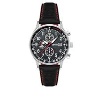 AVI-8 Hawker Hurricane Classic Montre chronographe pour homme Snoopy Flying Ace édition limitée Ace avec bracelet en cuir Noir 43 mm, Ace Black